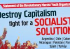 Statement of  the Revolutionary Marxist Youth Organizations: Destroy Capitalism, Fight for a Socialist Solution