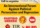 Call to organize an International Forum against Political Persecution and Repression