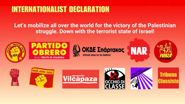 Let’s mobilize all over the world for the victory of the Palestinian struggle. Down with the terrorist state of Israel!