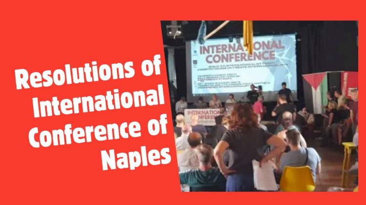 Resolutions of International Conference of Naples