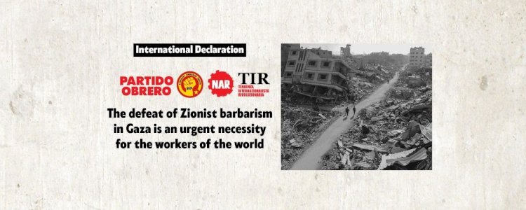 International declaration on the 2nd anniversary of the Zionist genocide against the Palestinian people